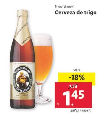 Oferta de Franziskaner - Cerveza De Trigo por 1,45€ en Lidl