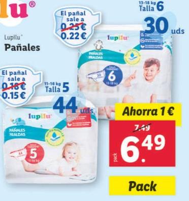 Oferta de Lupilu - Panales por 6,49€ en Lidl