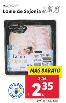 Oferta de Montesano - Lomo De Sajonia por 2,35€ en Lidl