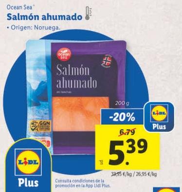 Oferta de Ocean Sea - Salmon Ahumado por 5,39€ en Lidl