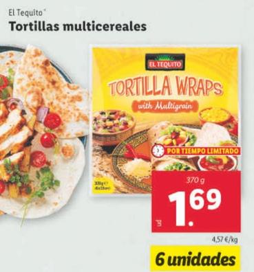 Oferta de El Tequito - Tortillas Multicereales por 1,69€ en Lidl
