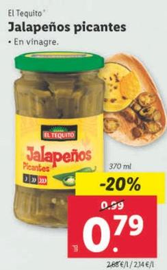 Oferta de El Tequito - Jalapenos Picantes por 0,79€ en Lidl