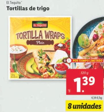 Oferta de El Tequito - Tortillas De Trigo por 1,39€ en Lidl
