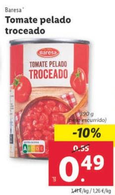 Oferta de Baresa - Tomate Pelado Troceado por 0,49€ en Lidl
