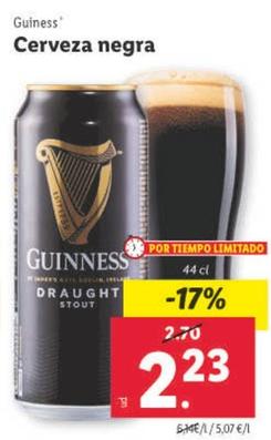 Oferta de Guiness - Cerveza Negra por 2,23€ en Lidl