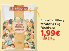 Oferta de Freshona - Brocoli Coliflor Y Zanahoria por 1,99€ en Lidl