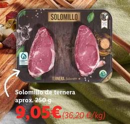 Oferta de Solomillo De Ternera por 9,05€ en Lidl