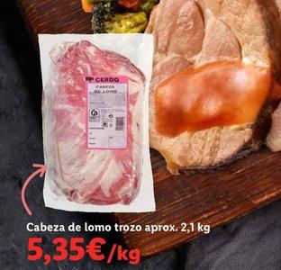 Oferta de Cabeza De Lomo Trozo por 5,35€ en Lidl