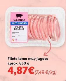 Oferta de Filete Lomo Muy Jugoso por 4,87€ en Lidl