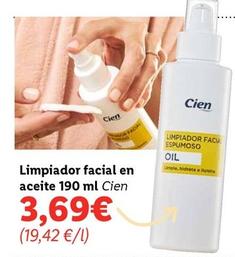 Oferta de Cien - Limpiador Facial En Aceite por 3,69€ en Lidl