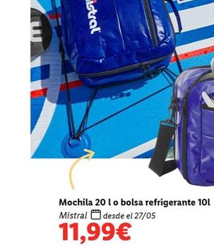Oferta de Mistral - Mochila 20 o Bolsa Refrigerante por 11,99€ en Lidl