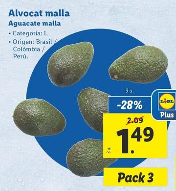Oferta de Aguacate Malla por 1,49€ en Lidl
