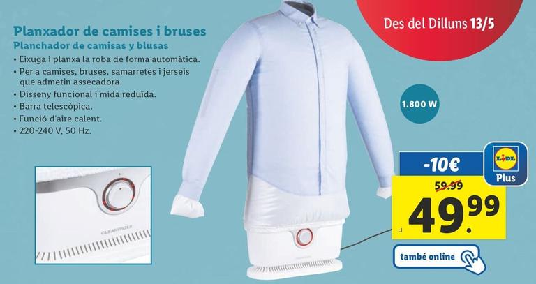 Oferta de Planeador De Camisas Y Blusas por 49,99€ en Lidl