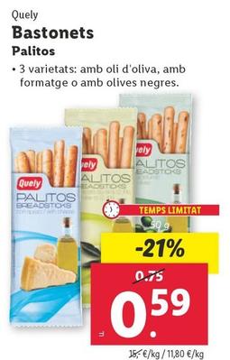 Oferta de Quely - Palitos por 0,59€ en Lidl