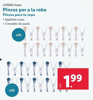 Oferta de Livarno - Pinzas Para La Ropa por 2,19€ en Lidl