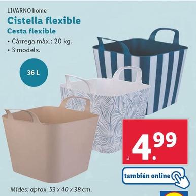Oferta de Livarno - Home Cesta Flexible por 4,99€ en Lidl