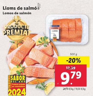 Oferta de Lomos De Salmon por 9,79€ en Lidl