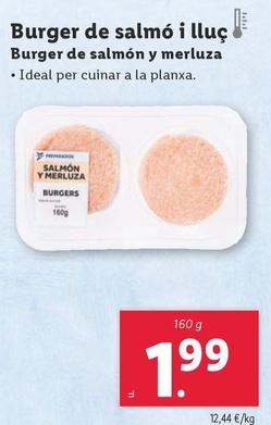 Oferta de Burger De Salmón Y Merluza por 1,99€ en Lidl