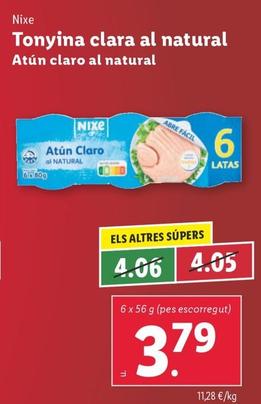 Oferta de Nixe - Atún Claro Al Natural por 3,79€ en Lidl