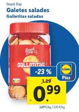 Oferta de Snack Day - Galletitas Saladas por 0,99€ en Lidl