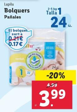 Oferta de Lupilu - Pañales por 3,99€ en Lidl