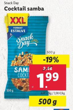 Oferta de Snack Day - Cocktail Samba por 1,99€ en Lidl