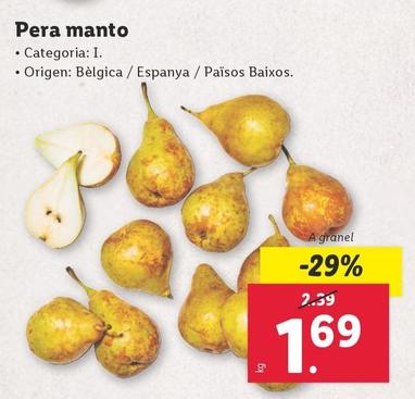 Oferta de Pera Manto por 1,69€ en Lidl