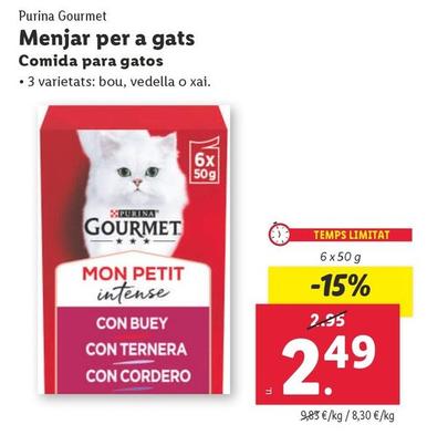 Oferta de Purina Gourmet - Comida Para Gatos por 2,49€ en Lidl