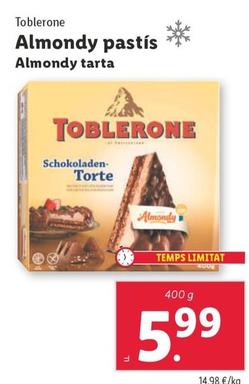 Oferta de Toblerone - Almondy Tarta por 5,99€ en Lidl