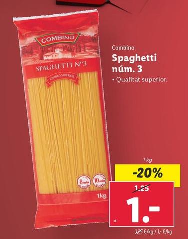 Oferta de Combino - Spaghetti Núm. 3 por 1€ en Lidl