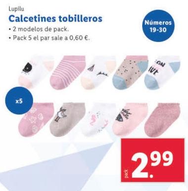 Oferta de Lupilu - Calcetines Tobilleros por 2,99€ en Lidl