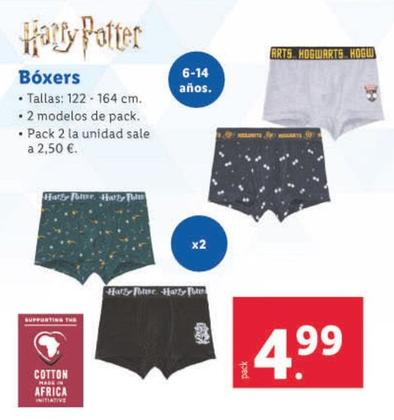 Oferta de Harry Potter - Boxers por 4,99€ en Lidl