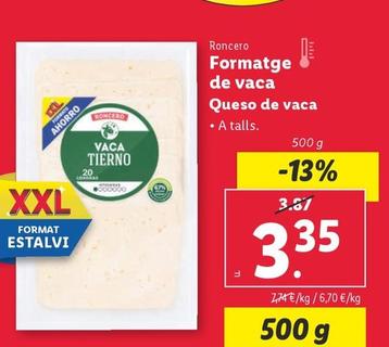 Oferta de Roncero - Queso De Vaca por 3,35€ en Lidl