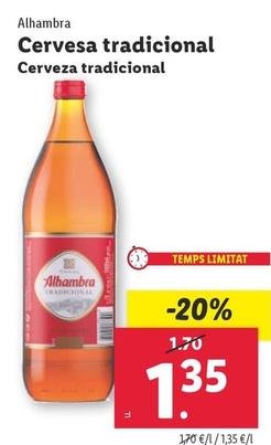 Oferta de Alhambra - Cerveza Tradicional por 1,35€ en Lidl