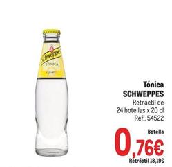 Oferta de Schweppes - Tónica por 0,76€ en Makro