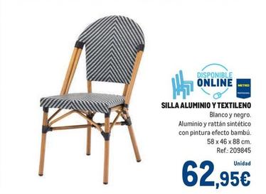 Oferta de Silla Aluminio Y Textileno por 62,95€ en Makro