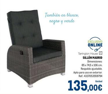 Oferta de Tarrington House - Sillón Madrid por 135€ en Makro