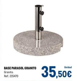 Oferta de Base Parasol Granito por 35,5€ en Makro