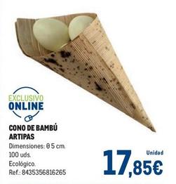 Oferta de Cono De Bambú Artipas por 17,85€ en Makro