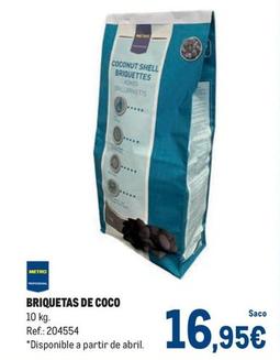 Oferta de Briquetas De Coco por 16,95€ en Makro