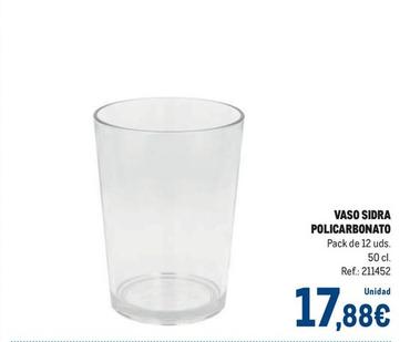 Oferta de Vaso Sidra Policarbonato por 17,88€ en Makro