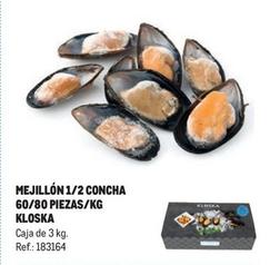 Oferta de Kloska - Mejillón 1/2 Concha  en Makro