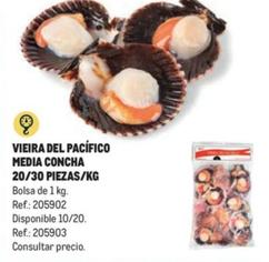 Oferta de Vieira Del Pacífico Media Concha en Makro