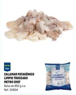 Oferta de Metro Chef - Calamar Patagónico Limpio Troceado  en Makro