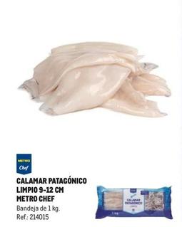 Oferta de Metro Chef - Calamar Patagónico Limpio 9-12 Cm  en Makro