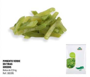 Oferta de Greens - Pimiento Verde En Tiras  en Makro