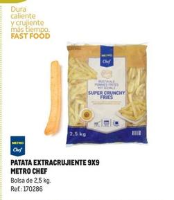 Oferta de  Metro Chef - Patata Extracrujiente 9x9 en Makro