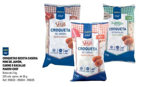 Oferta de Makro Chef - Croquetas Receta Casera Mini De Jamón en Makro