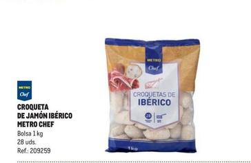 Oferta de Metro Chef - Croqueta De Jamón Ibérico  en Makro