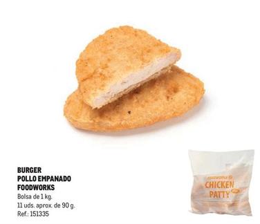 Oferta de Foot Works - Burger Pollo Empanado en Makro